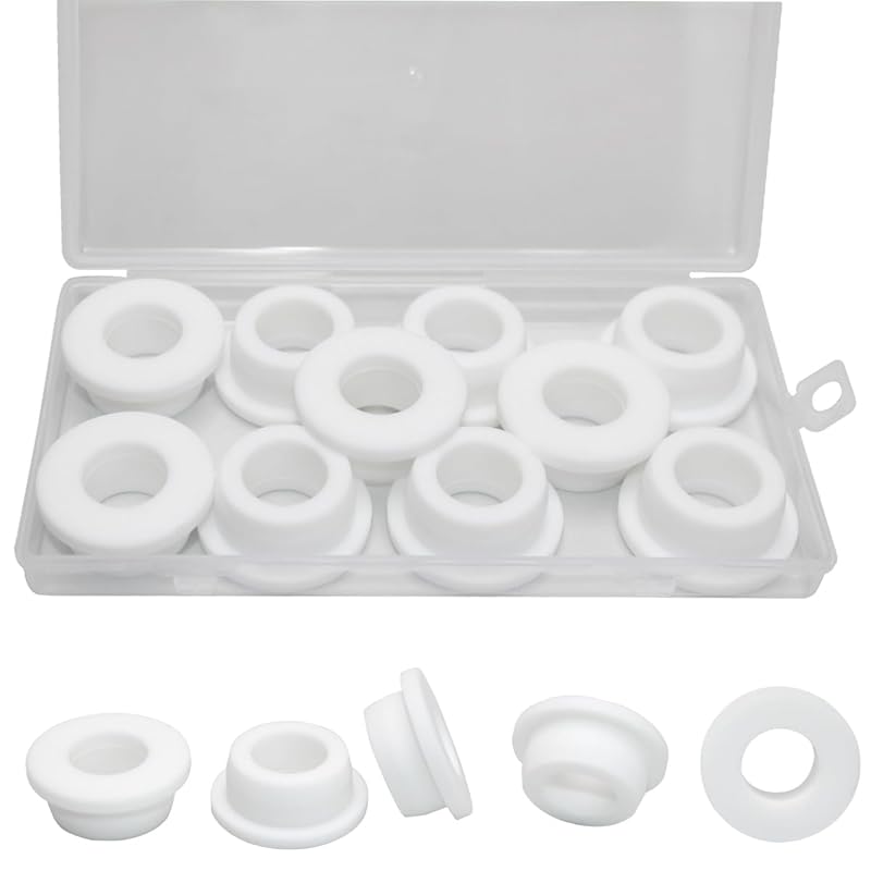 3/16 Inch ID, 1/4 Inch Drill Hole, Silicone Rubber Grommets for Wiring, Automotive Firewall Small Top Hat Hole Grommets for 3/16 Inch OD Vinyl Tubing