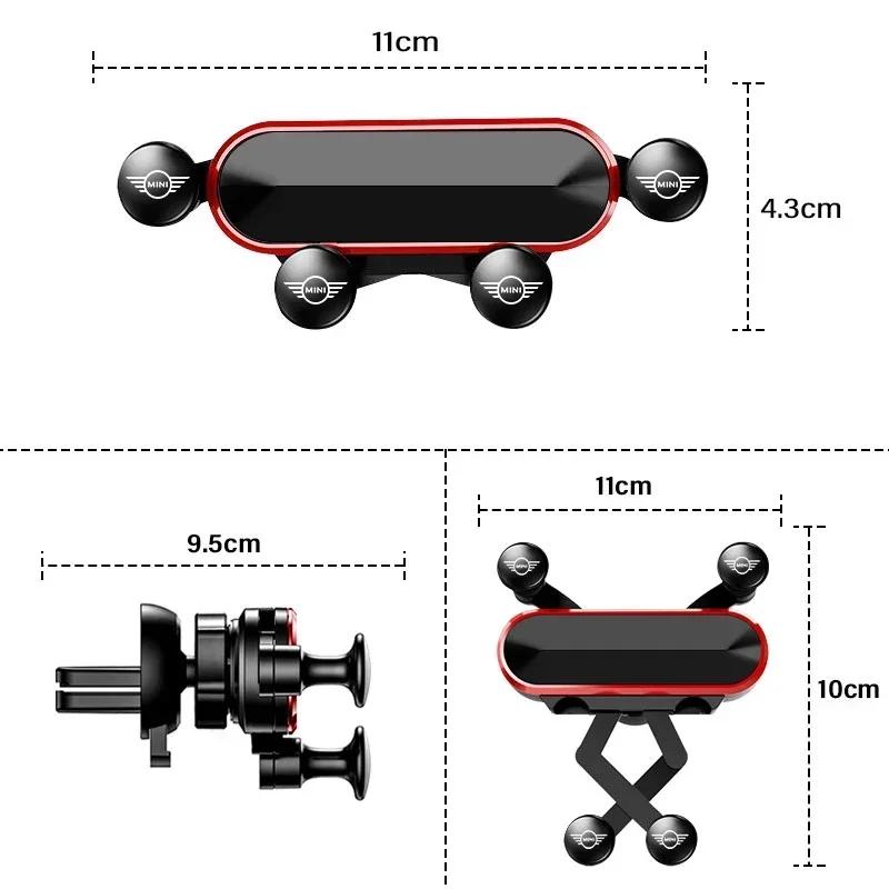 X5 B4 For Bmw Mini Gravity Car Phone Holder for Car Phone Holder Air Vent Clip Car Styling For MINI F54 F55 F56 R56 R60 SONE Roa
