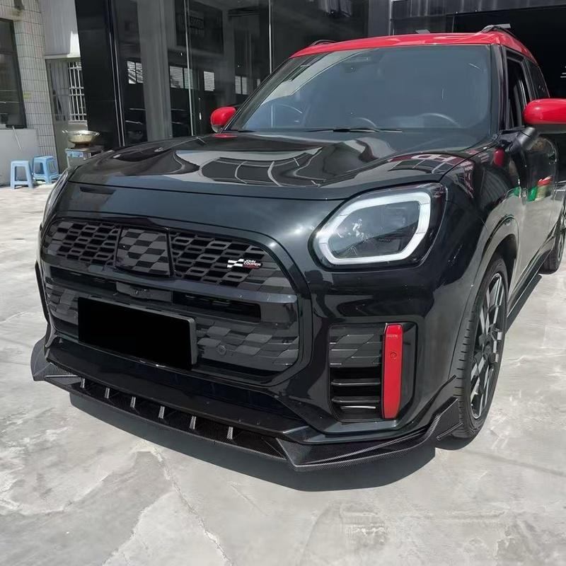 Spoiler Sottoparaurti Anteriore Splitter Per MINI Countryman JCW U25 2024 2025 Kit Carrozzeria Upgrade Accessori Auto