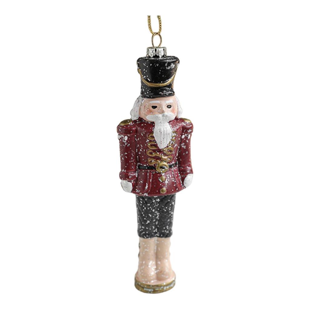 Nutcracker Hanging Ornament Xmas Tree Home Decor Figure Christmas Decoration Miniature Figurine for Crafts Fireplace Fall Mantle
