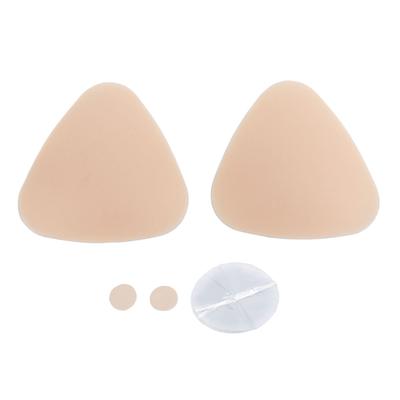 Triangle Sticky Bra Pads Water Proof Thin Edge Deep V Soft Reusable Adhesive Bra Inserts Pads 8cm