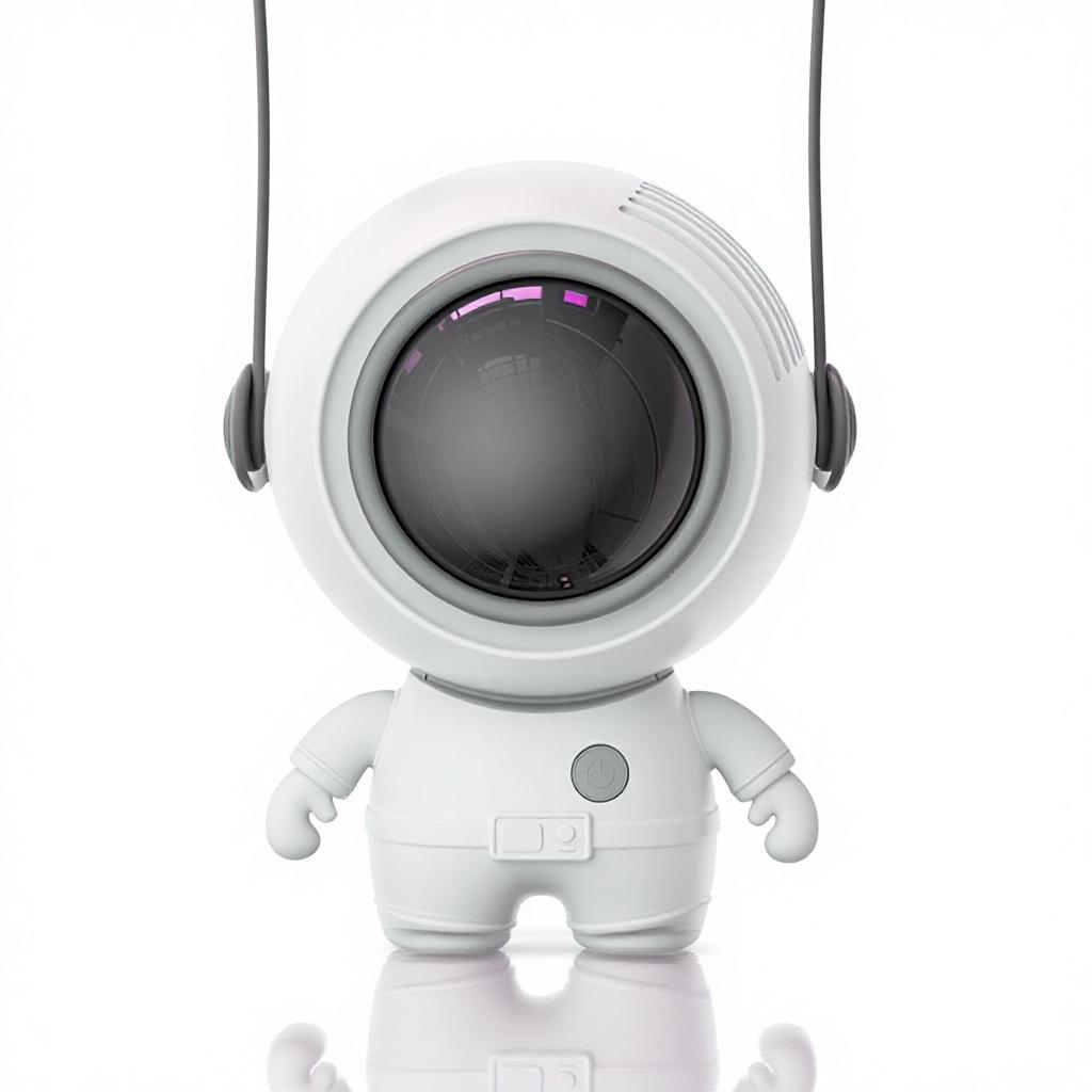 Cross-border New Explosions Astronaut Cartoon Cooling Artifact Cute Neck Hanging Handheld Mini Fan Brushless Motor Low Noise USB