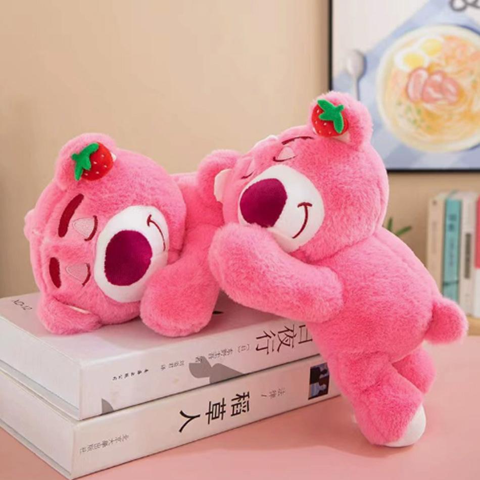 Toy Story Lotso Cute Bear Strawberry Sofa Plush Pillow Stuffed Toys Children Girls Friends Festivals Birthday Gift