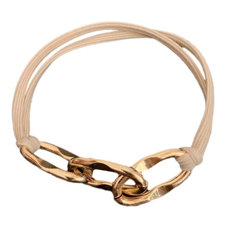 

Эластичные металлические резинки для волос Стильный держатель для хвостика Модные аксессуары для волос Украшения для волос для различных причесок и случаев