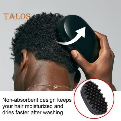 Lockenbürste, Dreadlock-Twist-Styler, waschbarer Afro-Schwamm, Afro-Schläger für Familien, einfache Locken, Gummigriff, professioneller Lockenkamm für alle Haare