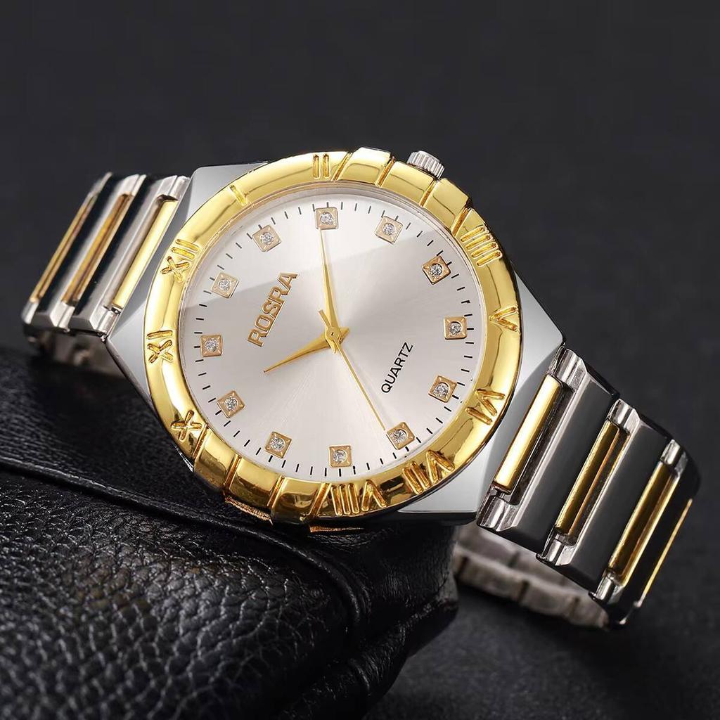 Luxury Rhinestone Mens Quartz Watch Fashion Analog Men Business Wristwatch Reloj Hombre Clock Gift