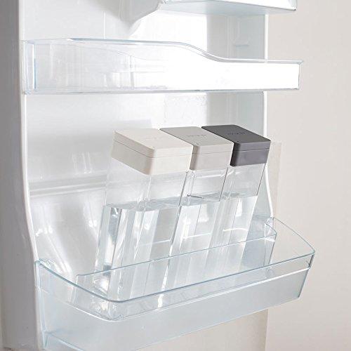 Sarasa Design Water Jug/Water Pitcher, Horizontal Stand, Heat Resistant (80°C/1.2L), Cold Brew Pot, Coffee, Tea, Barley Tea, Easy to Clean (Warm Gray)