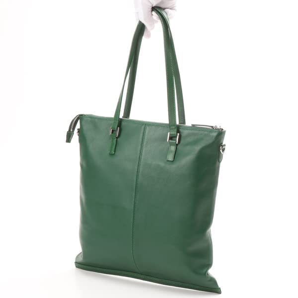 Tote Italian Sheep Flat Black [Isaac] Bag, 2-Way Tote, Women's, (10)