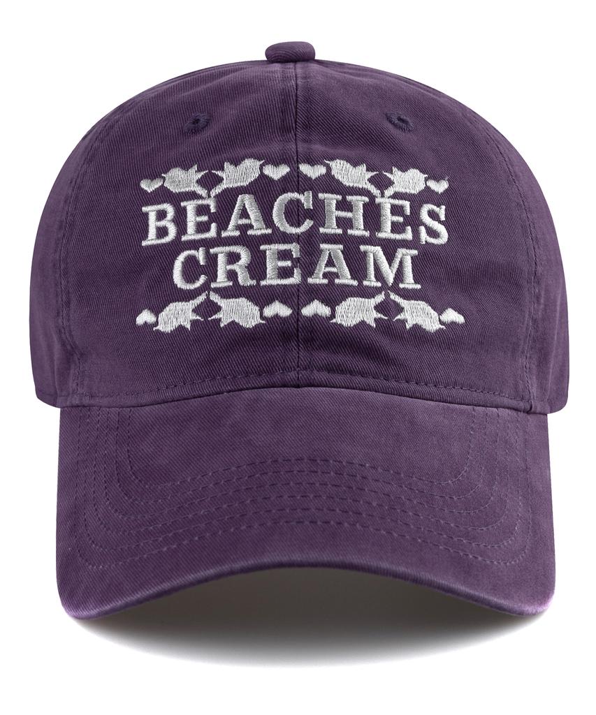 Bichiseuaenkeulim Love Piece Cation Ball Cap-Purple
