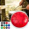 Steel Tongue Drum Rain Chime Hand Drums Sound Healing Instruments Chakra Tank Drum for Musical Education Meditation Yoga Zen