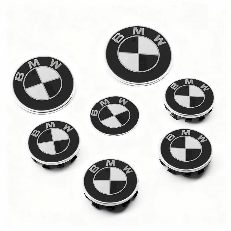 JKGN2 4Pcs BMW M Emblem Floating Wheel Center Caps 56MM/68MM Diameter Hub Cover for E46 E36 E34 F10 E90 F30 E60 E53 E30 E92 E87 Car Ac