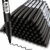 6PCs/Set Permanent Marker Pen Fine Point Waterproof Markers Thin Nib Crude Nib Black Blue Red Ink 1.5mm Fine Color Marker Pens