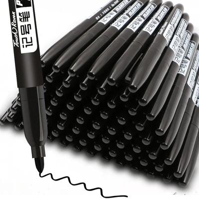 6 ks/sada Permanentní fix s jemným hrotem Vodotěsné fixy Tenký hrot Hrubý hrot Černý Modrý Červený Inkoust 1,5 mm Jemné Barevné Fixy