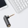 Headphone Splitter 90 Degree Right Angle Plug 3.5mm Angle Male To Female Adapter Stereo Accessories