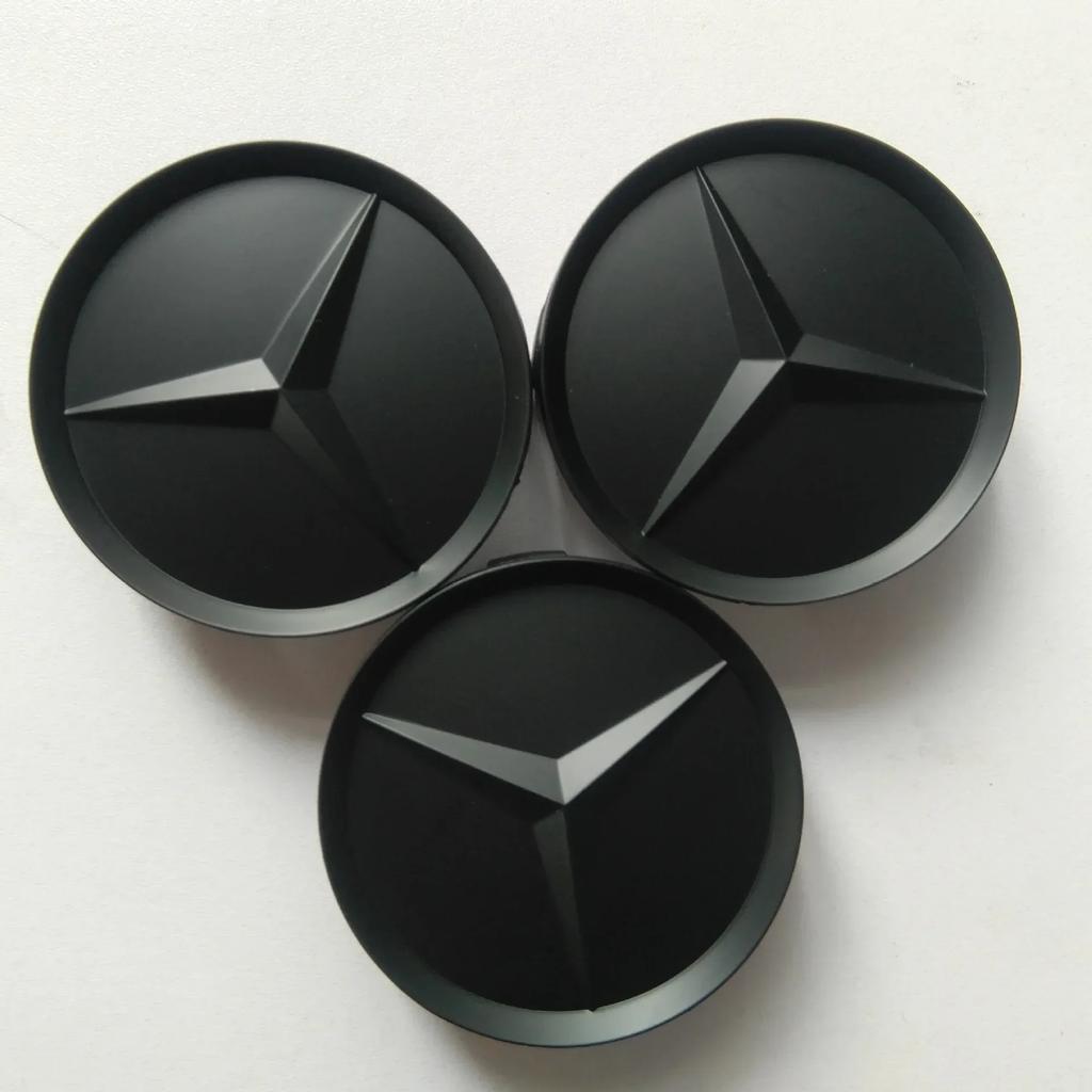 Car Sticker 2025 Hot For Benz 64mm 4Pcs ABS Car Hub Caps Wheel Center Cover for Mercedes Benz W124 W205 W203 W204 W168 W176 CLA 