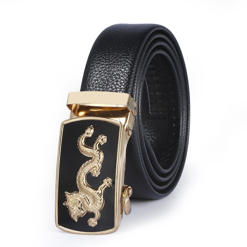 Men's Automatic Buckle Leather Belt - Business, Casual, and Durable Gift Option