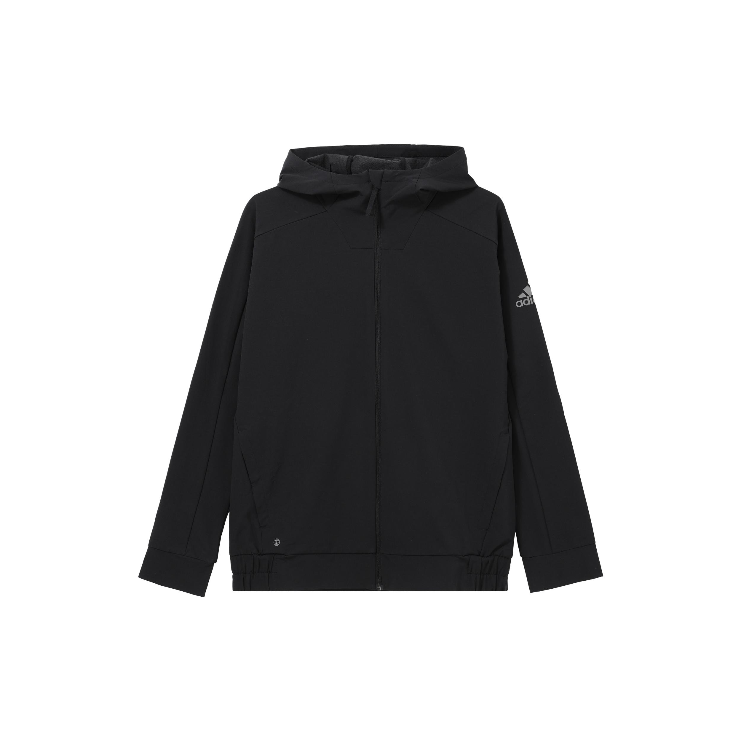 Куртки Adidas Унисекс Черные С капюшоном Умеренные Другие HE5265 XXL