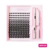 European & American Individual Cluster False Eyelashes - Natural Curl, Voluminous & Segmented DIY Extension Fibers