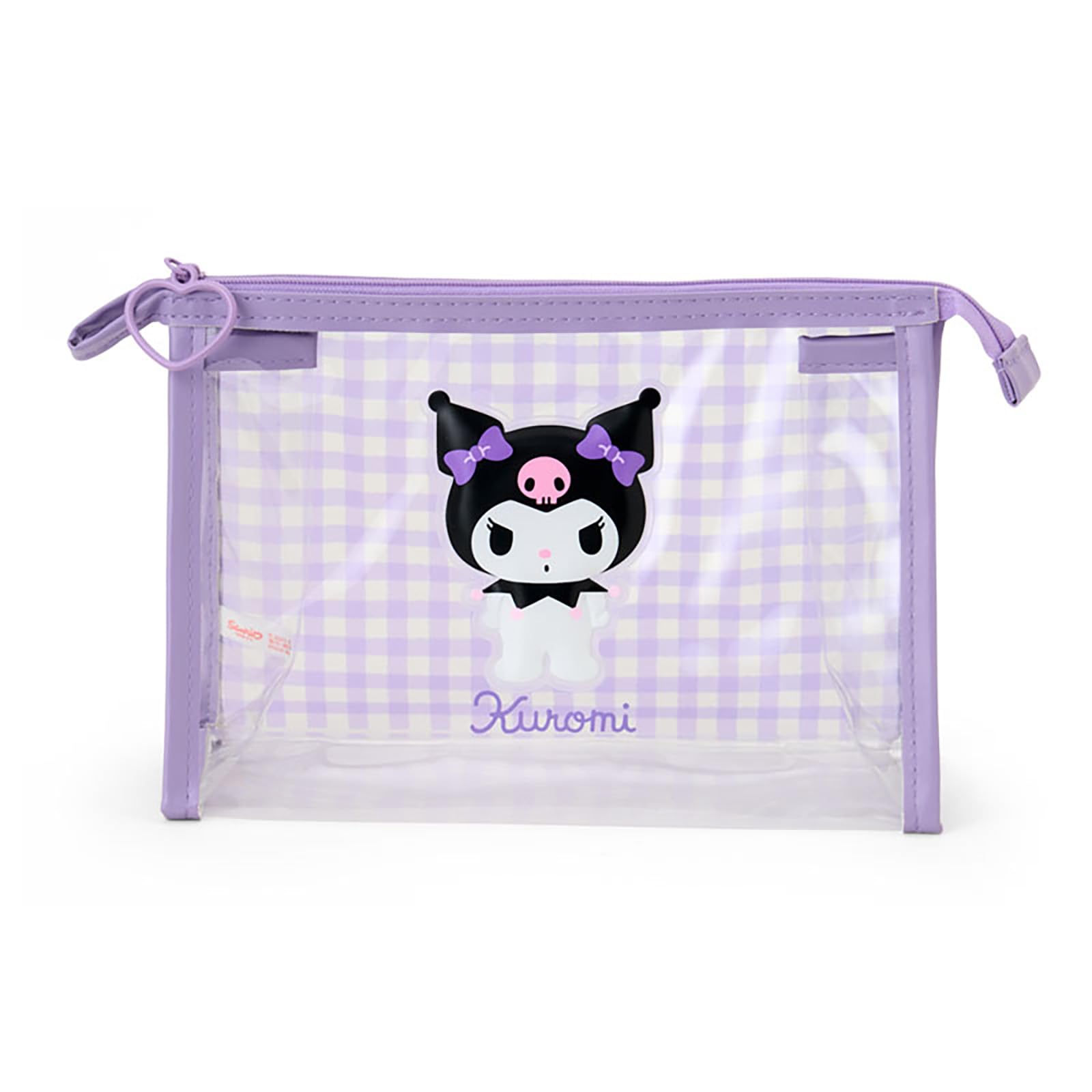 

Sanrio Kuromi Прозрачный ПВХ и молния Подходит для возраста 3 и 22 см в ширину x 10 см в глубину x 15 см Продукт 732354 Косметичка, Сталь, Застежка, Вверх, Прибл.