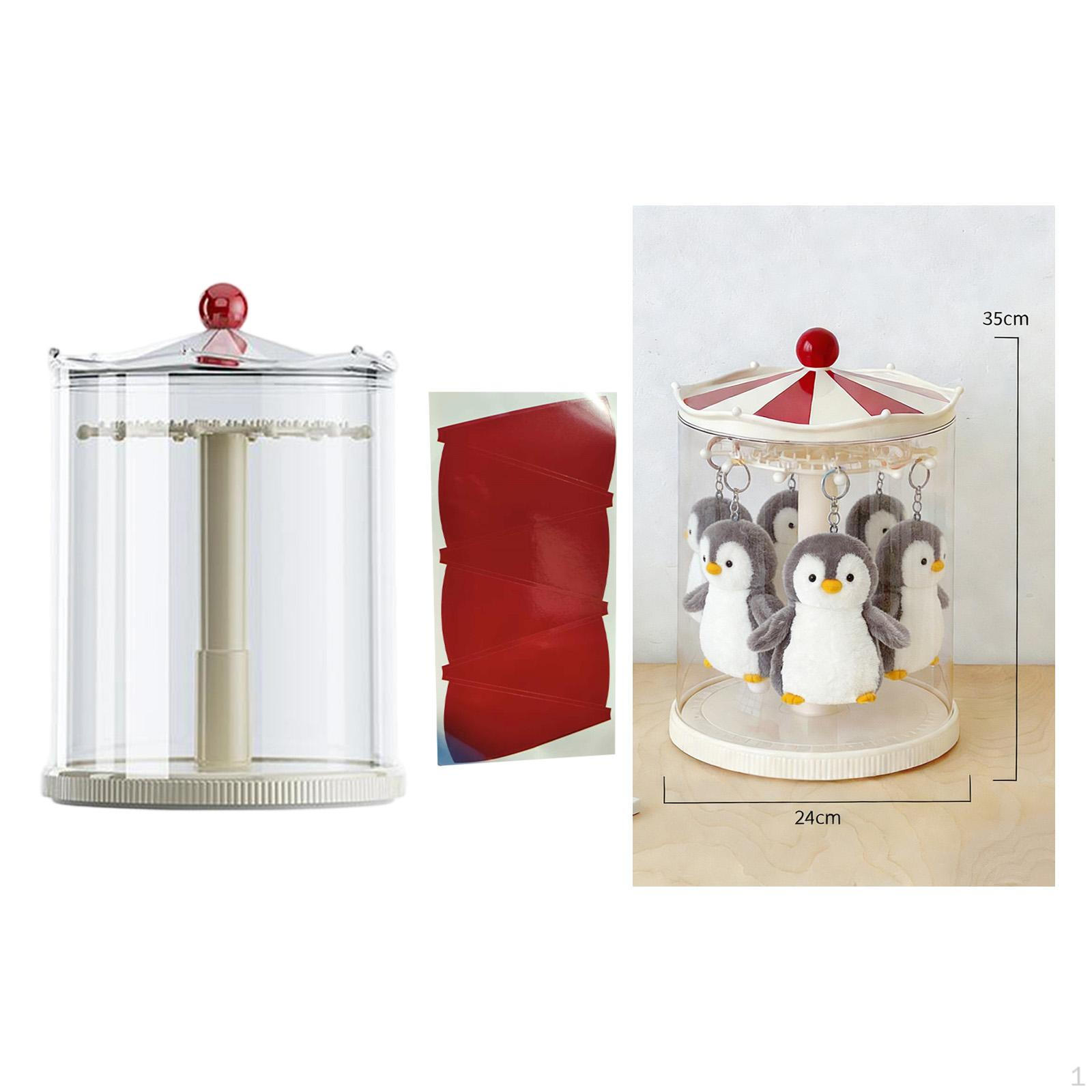 

Rotating Clear Figure Display Case Organizer Action Figures Holder Home Decor Showcase Storage Box