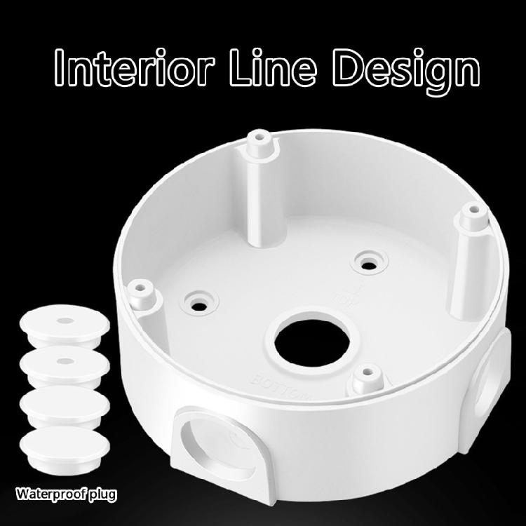 Protective Outdoor Camera Bracket Waterproof Junction Box for Security Camera, Easy Installation Surveillances Accessor