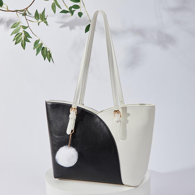 Large Capacity Tote Bag Women'S Hot Women'S Bag Versatile Semi-Shaped Mommy Bag