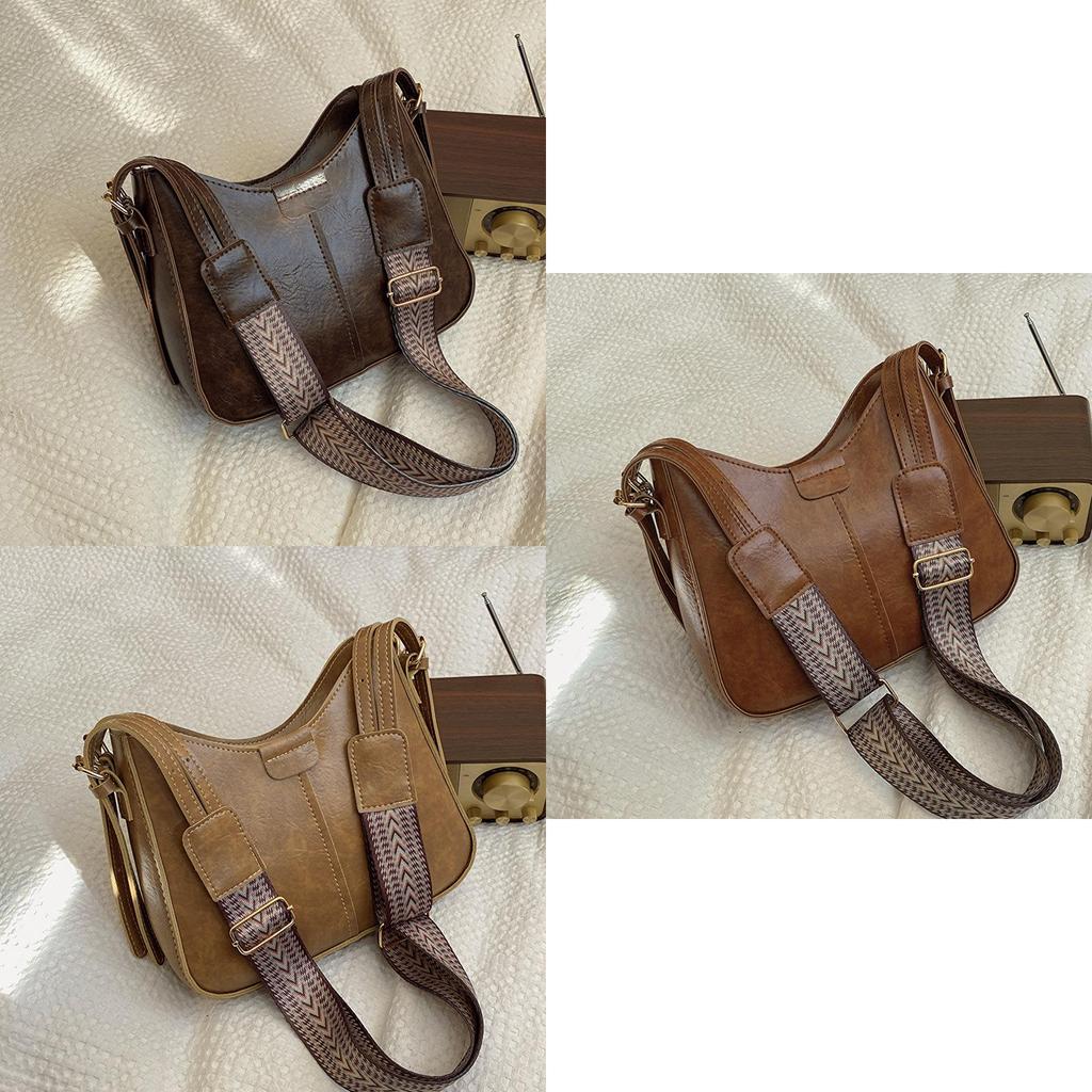 2024 New Retro Bag Female Korean Version Shoulder Bag Fashion Street Trend Leisure Commute Bucket Bag