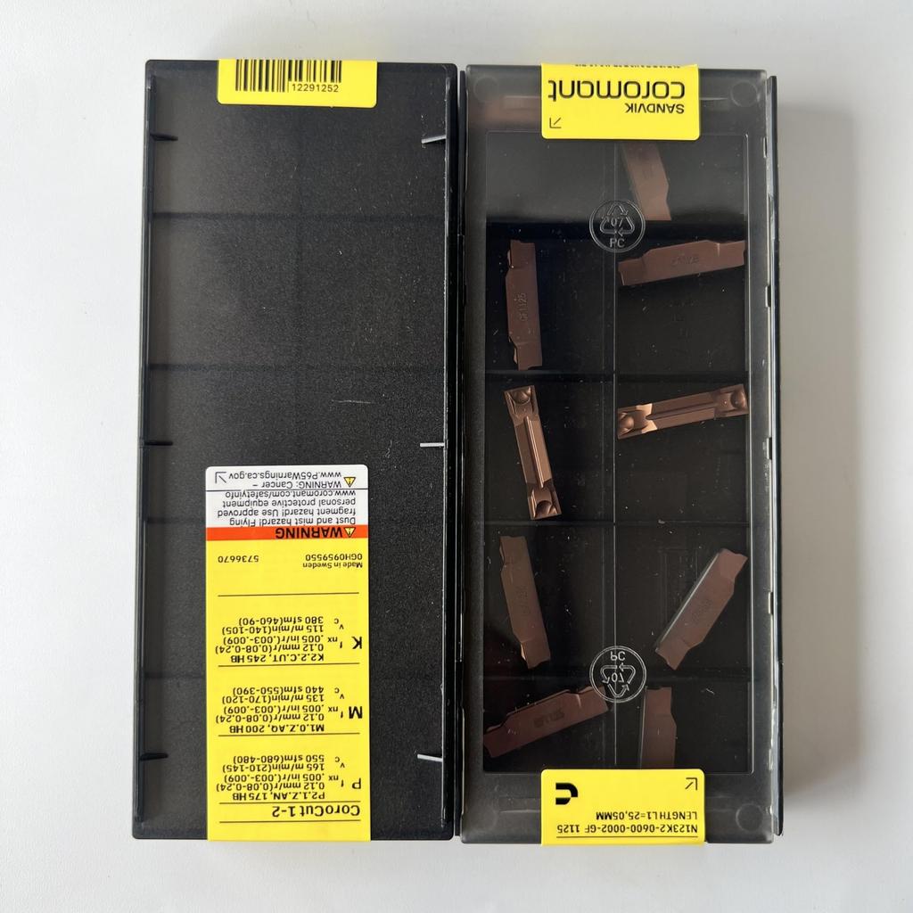 SANDVIK / N123K2-0600-0002-GF 1125 / Original Swedish hard alloy blade 10 Pcs