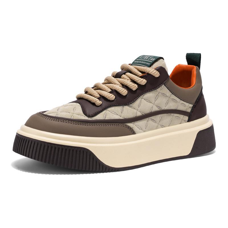 Fashion Shoes for Men High-quality Four-season Leather Sneaker Surface Waterproof Platform Board Shoe Fashion Men Shoe Zapatillas Hombre