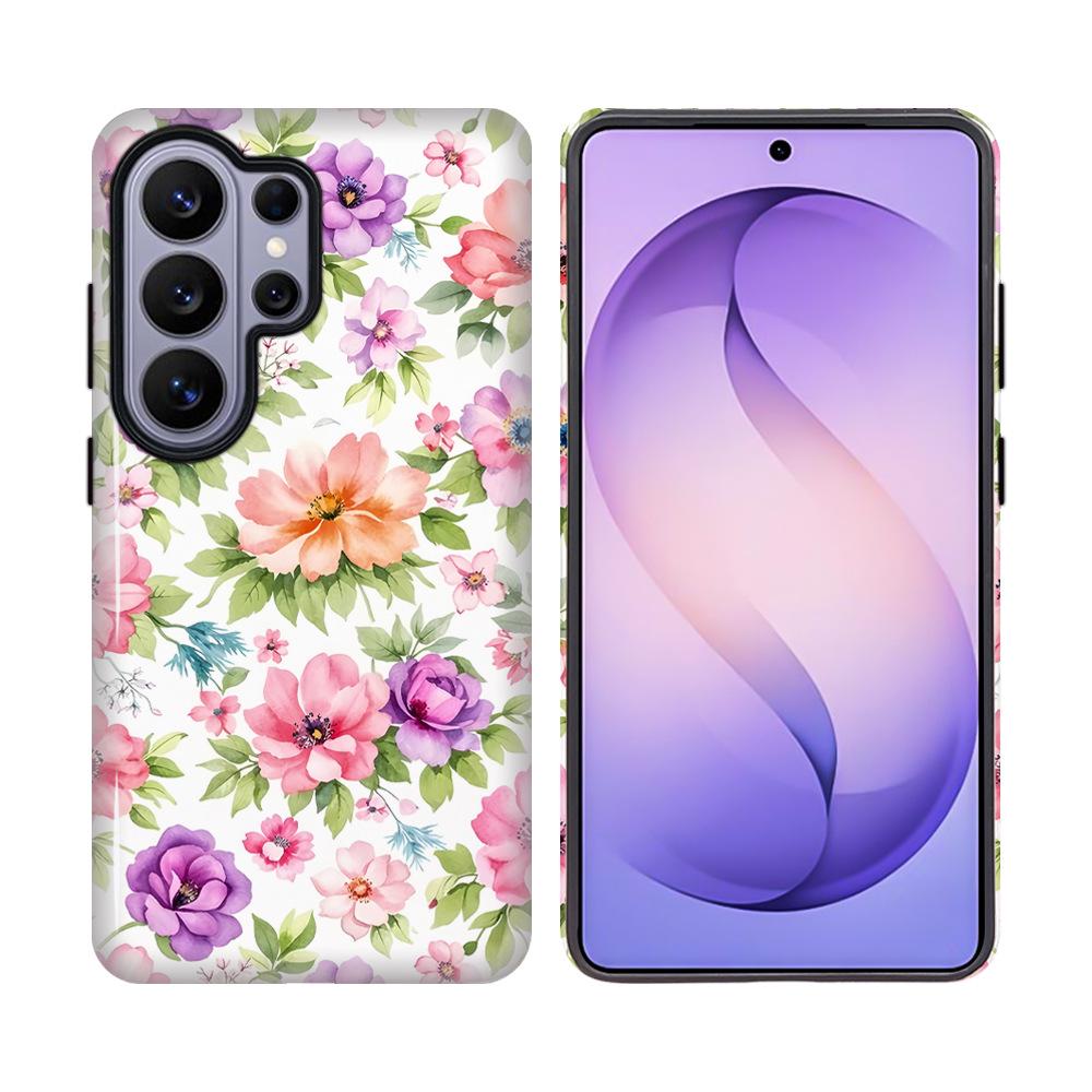 

Samsung Galaxy S26/S25 Ultra Floral Heat Transfer Phone Case S22 Ultra