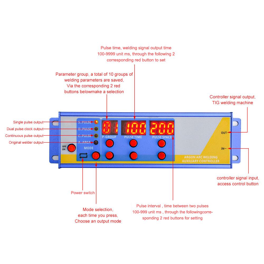 TIG welding retrofit cold welder controller TIG welding auxiliary welding controller Four working modes