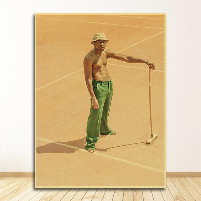 Painting Wall Art for Home/bar Decors Famous Singer Tyler The Creator Poster Retro Vintage Poster Kraft Paper