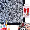 Diy Coloring Blanket, Washable Color Your Own Fleece Throw Blanket For Kids And Adults Soft Cozy Art Project