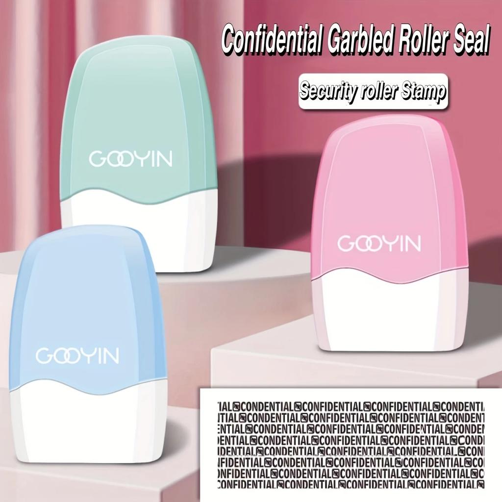 1pc Privacy Protection Multi-Functional Leakproof Rolling Seal Suitable for Documents Bills Financial Information Seals Securely