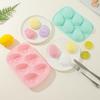 Silicone Easter Egg Mold With 2 Different Patterns, Suitable For Baking Chocolate, 6 Hole Ice Baking Tray, Used For Making Cakes And Desserts,