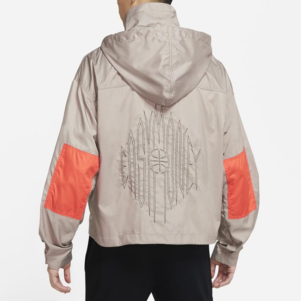 Nike KD Swoosh Embroidered Woven Basketball Jacket Men Outerwear Khaki CV2404-245