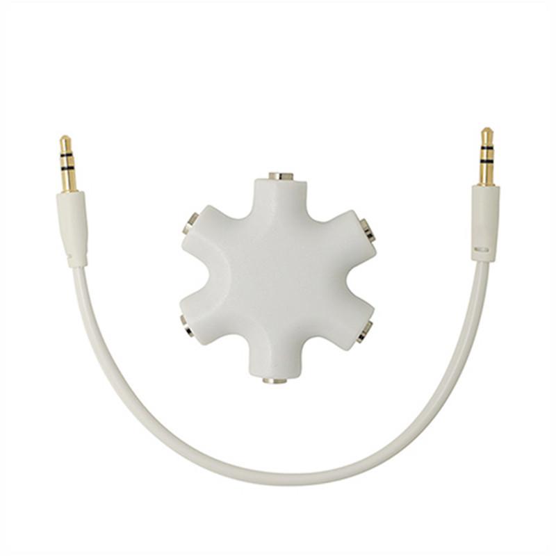 3.5mm Earphone Audio Splitter 1 Male To 1 2 3 4 5 Female Cable 5 Way Port Aux Music Sound Output Cables Stereo Headset ExtensionGood product