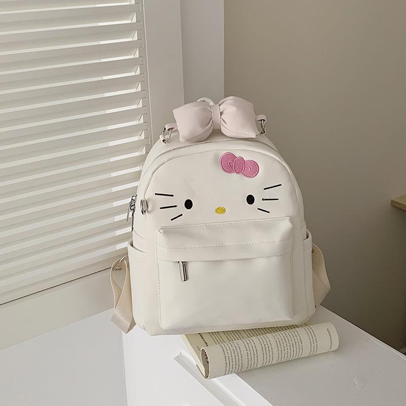 Schoolbag Japanese original cute bow kt cat large capacity backpack girl commuter backpack school bag woman