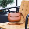 Summer Retro Red Saddle Bag Crossbody Small Bag Women'S Versatile Simple Mobile Phone Bag