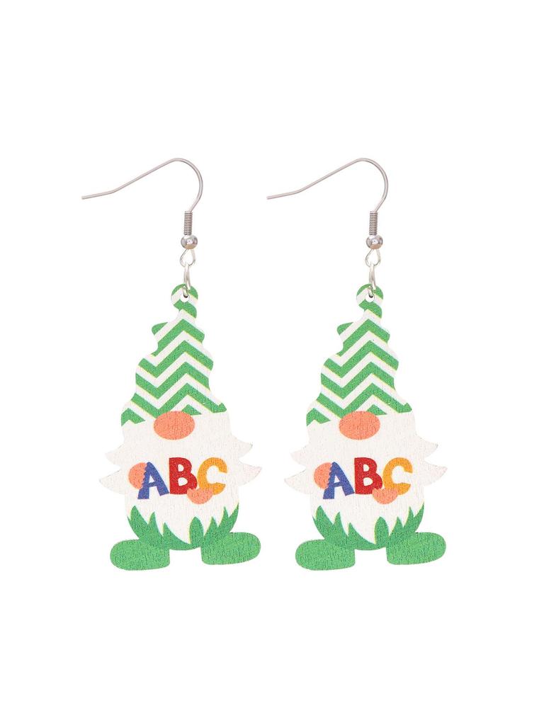 Teacher's Day Apple Pencil & Rocket Book Earrings with School Elements