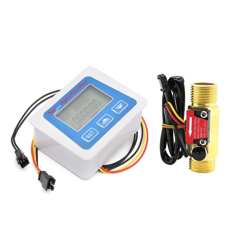 Smart Water Meter Low Power Consumption Digital Flow Meter Electronic Water Meter, Digital Flow Meter 1/2