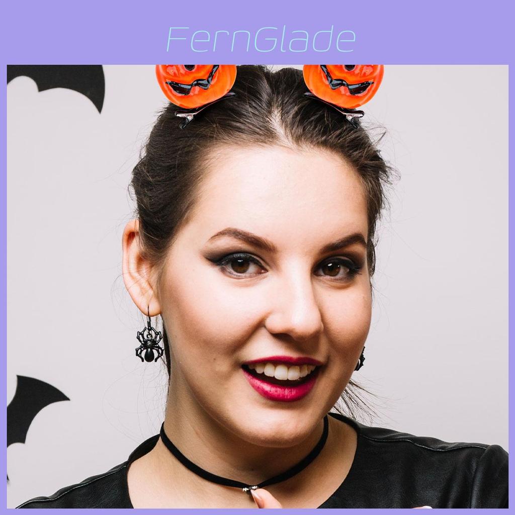 Halloween Decorative Pumpkin Hair Clip For Costume Party And Creative Headwear