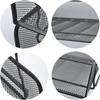 4-Tray Mesh Document Organizer Vertical Black Metal Desk File Sorter for Office