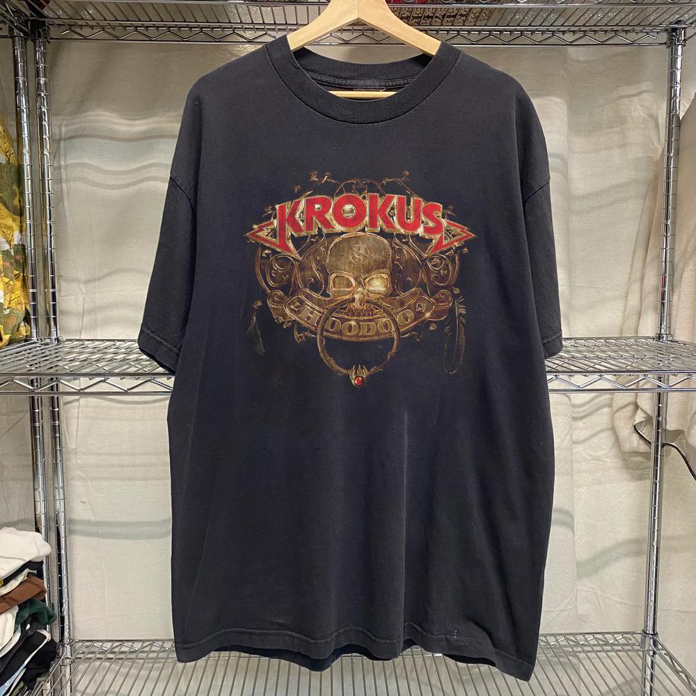 

Krokus Band Hoodoo Black хлопковая футболка Полный размер S-5XL FH1035 Унисекс футболка L