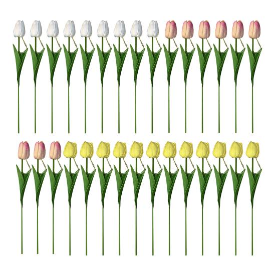 Yousheng Tulip Night Light Bouquet, Glowing Artificial Flowers with Petals, Handheld LED Lamp for Home Bedroom Decor, Valentine's Day Gift for Women