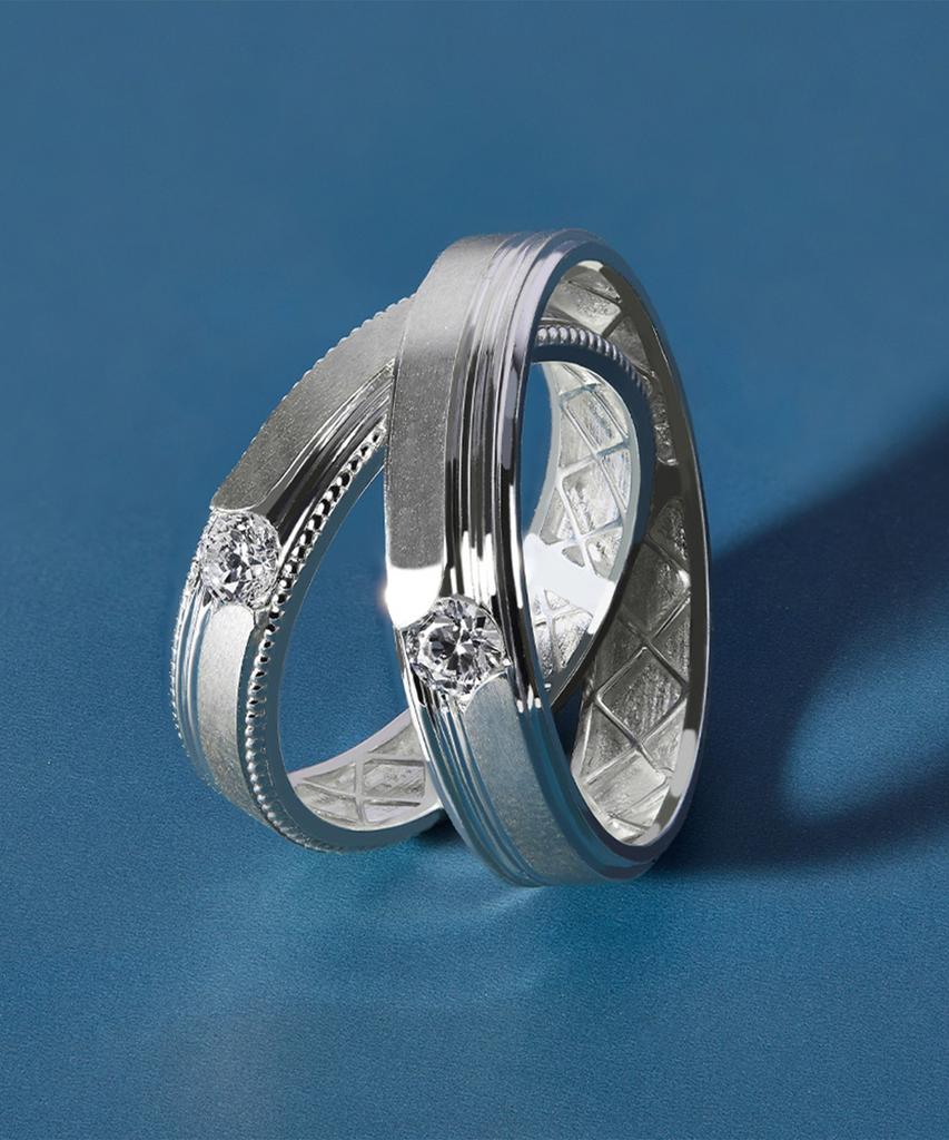 Helene Jewelry 925 Silver Beretta Couple Rings Silver Rings