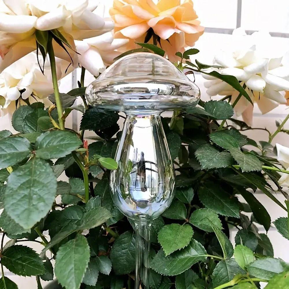Mushroom Shape Plant Watering Glass Globes Glass Drip Irrigation System Home Supplies