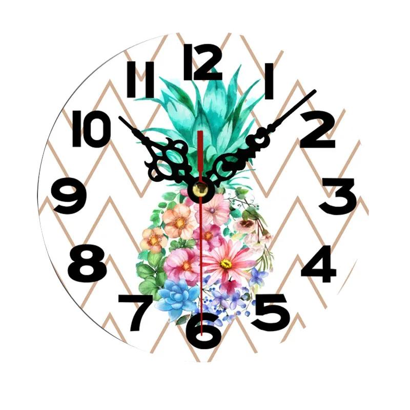 Original retro American wall clock Mute non-ticking punch-free art wall clock can be used in kitchen  bedroom coffee shop 12 cm