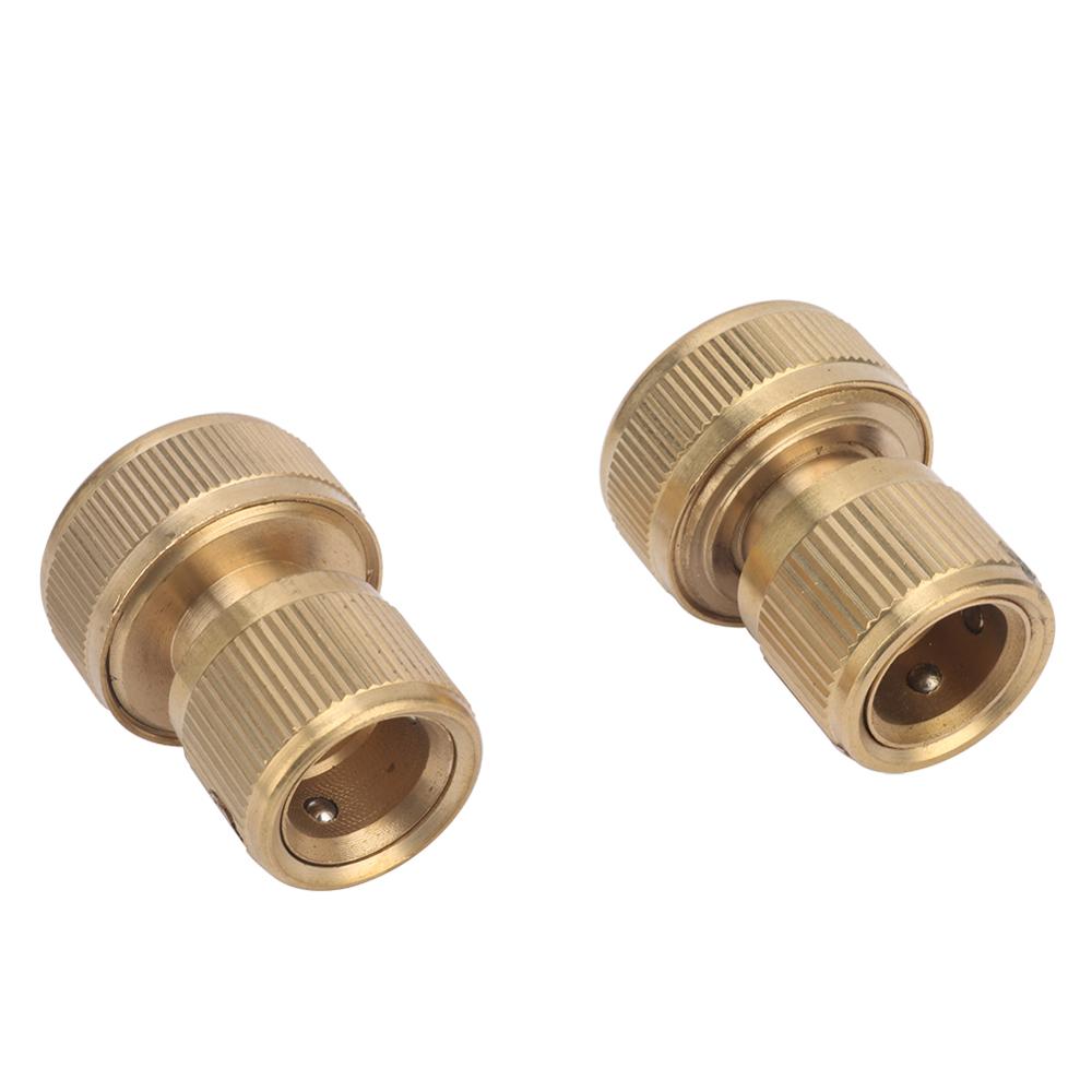 Messing 3/4" Rohr Schnellkupplung Wasserstopp Schnellkupplung 19mm Rohrverbindungsadapter Wasserhahn Automobil Waschwasserpistole Rohrverschraubungen