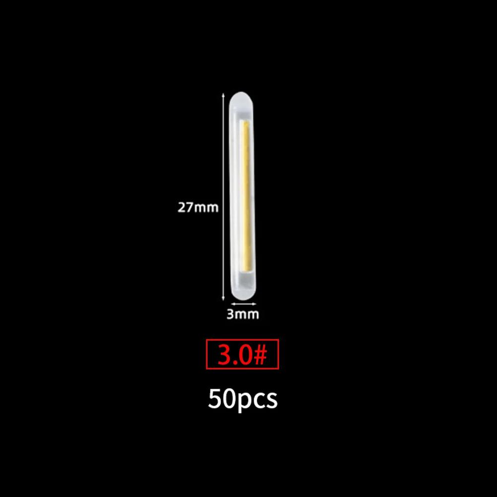 

50PCS/lot 2.2-4.5mm S L Light Night Fishing Float Rod Lights Dark Glow Stick Useful Fishing Fluorescent Lightstick